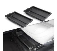 smabee Lot de 2 boîtes de rangement cachées sous siège avant pour Xpeng G6 - 1ère rangée - Accessoires Xpeng G6 - En TPE étanche - Noir