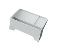smabee Plateau de rangement pour console centrale pour Xpeng G6 2025 pour tableau de bord de voiture - Plateau caché derrière l'écran - Gris clair - Accessoires ABS - Conduite à gauche