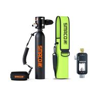 SMACO Bouteille de Plongée Mini-réservoir de Plongée de 0.5L Petite Bouteille de plongée Portable sous-Marine pour la Pratique de la Plongée ou comme Bouteille d'air de Rechange S300