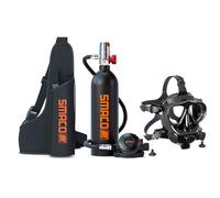 SMACO Bouteille de Plongée sous-Marine Rechargeable 1L Bouteille De Plongée sous Marine Source d'air de Secours pour Nettoyage de Bateau, Aquaculture, Plongée et Exploration Équipement Portable S400