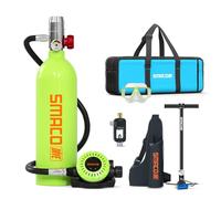 SMACO Bouteille de Plongée sous-Marine Rechargeable 1L Bouteille De Plongée sous Marine Source d'air de Secours pour Nettoyage de Bateau, Aquaculture, Plongée et Exploration Équipement Portable S400