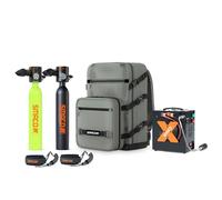 SMACO Mini Bouteille de Plongée 0,5L Petite Bouteille de Plongee (2 Pièces) Rechargeable Mini Bouteille d'oxygène sous Marine pour Respirer sous l'eau Nettoyage du Bateau S300 Plus