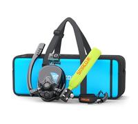 SMACO Mini Bouteille de Plongée avec Masque de Plongée Intégral 0,5 Litre Mini Bouteille d'oxygène Plongee Rechargeable Petite Bouteille Oxygene sous Marine pour Le Snorkeling et la Plongée S300