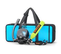 SMACO Mini Bouteille de Plongée avec Masque de Plongée Intégral, 0.5L Mini Bouteille d'oxygène Plongee Rechargeable Petite Bouteille Oxygene sous Marine pour Le Snorkeling et la Plongée S300Plus