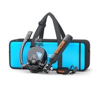 SMACO Mini Bouteille de Plongée avec Masque de Plongée Intégral, 0.5L Mini Bouteille d'oxygène Plongee Rechargeable Petite Bouteille Oxygene sous Marine pour Le Snorkeling et la Plongée S300Plus