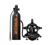 SMACO Mini Bouteille de Plongée avec Masque de Plongée Intégral, S700 Plus 2L Mini Bouteille de Plongee 25-30 Minutes Petite Bouteille d Oxygène Plongee pour sous-Marin Exploration