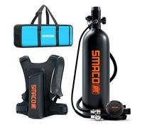 SMACO Mini Bouteille de Plongée Rechargeable 2L Petite Bouteille de Plongee sous-Marine Mini Bouteille d'oxygène Plongee pour Respirer sous l'eau Nettoyage du Bateau Source d'air de Secours S700 Plus