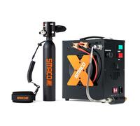 SMACO Mini Bouteille de Plongée Rechargeable Petite Bouteille de Plongee 0.5L Mini Bouteille d'oxygène Plongee Jusqu'à 10 Minutes Bouteille sous Marine Dispositif de Respiration S300 F Black