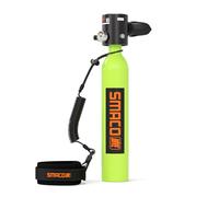 SMACO Mini Bouteille de Plongée Rechargeable Petite Bouteille de Plongee 0.5L Mini Bouteille d'oxygène Plongee Jusqu'à 10 Minutes Bouteille Oxygene sous Marine Dispositif de Respiration S300
