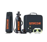 SMACO Mini Bouteille de Plongée Rechargeable Petite Bouteille de Plongee 1L Mini Bouteille d'oxygène Plongee 15-20 Minutes Bouteille Oxygene sous Marine Dispositif de Respiration S400 Pro