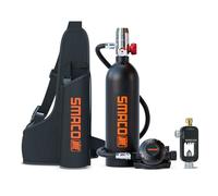 SMACO Mini Bouteille de Plongée Rechargeable Petite Bouteille de Plongee 1L Mini Bouteille d'oxygène Plongee 15-20 Minutes Bouteille Oxygene sous Marine Dispositif de Respiration S400