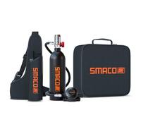 SMACO Mini Bouteille de Plongée Rechargeable Petite Bouteille de Plongee 1L Mini Bouteille d'oxygène Plongee 15-20 Minutes Bouteille Oxygene sous Marine Dispositif de Respiration S400