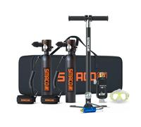 SMACO S300 Mini Bouteille de Plongée Rechargeable 0,5L Petite Bouteille de Plongee sous-Marine Mini Bouteille d'oxygène Plongee pour Respirer sous l'eau Nettoyage du Bateau Source d'air de Secours