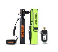 SMACO S300 Mini Bouteille de Plongée Rechargeable 0,5L Petite Bouteille de Plongee sous-Marine Mini Bouteille d'oxygène Plongee pour Respirer sous l'eau Nettoyage du Bateau Source d'air de Secours