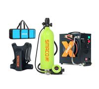 SMACO S700 Plus Mini Bouteille de Plongée Rechargeable 2L Petite Bouteille de Plongee sous-Marine Mini Bouteille d'oxygène Plongee pour Respirer sous l'eau Nettoyage du Bateau Source d'air de Secours