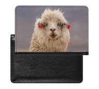 SMACQ Protecteur De Carte De Vaccination Alpaga Portefeuille Pochette Etui De Protection