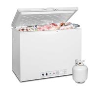 Smad Congélateur à Gaz, 200L, Congélateur Camping, Gaz/220V, Silencieux pour Maison Garage Salon Cabanon Gîte Camping, Blanc