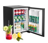 Smad Frigo Camping Car 12V 220V, Frigo 12V, avec Serrure, sans Bruit, Réfrigérateur Camping pour Caravane Chambre Bureau Hôtel, 40L, Noir