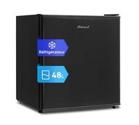 Smad Mini Frigo, 48L, Mini Réfrigérateur, Petit Frigo, avec Porte Réversible, 0-10℃, Mini Bar pour Chambre Bureau Studio Hôtel Salon, Noir