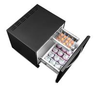 Smad Réfrigérateur à Tiroir 12V 220V, 45L, Frigo à Absorption Silencieux 55x50,8x42cm, Température 0-15°C, Frigo Encastrable pour Camping-Car, Fourgon, Camion, Bureau et Maison