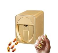 smafoseedding Appareil De Nail Art À Domicile, Machine Mobile Portable pour Peindre Les Ongles, Temps De Dessin : 25 À 30 Secondes, Contrôle par Téléphone Portable, Motif Personnalisé A