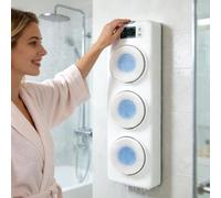 smafoseedding Brosse Corporelle Et Dorsale Électrique Murale pour La Douche, Conception Étanche avec Batterie Longue Durée, Brosse De Douche Exfoliante Portable avec 3 Têtes Et 2 Modes