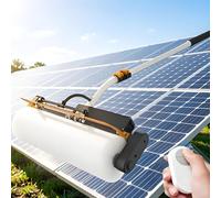 smafoseedding Brosse De Nettoyage Électrique pour Panneaux Solaires 150 W-Brosse Rotative pour Panneaux Photovoltaïques,680 TR/Min, Bidirectionnelle,2 Modes De Nettoyage (Humide/Sec) Corded-3.5m