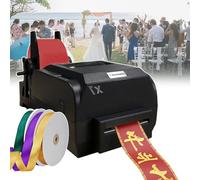 smafoseedding Imprimante de ruban artisanal, avec trois rouleaux de ruban de 90 m, vitesse d'impression : 150 mm/s, pour bouquet floral, cadeaux, nœuds, fête, mariage, simple à utiliser, Singlerow