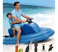 smafoseedding Jet Boat/Ski Nautique Électrique avec Scooter sous-Marin - Surf/Bateau/Moteur De Plongée Électrique Gonflable 3 en 1, Télécommande 9 Vitesses, Autonomie De 40 À 160 Minutes 700W