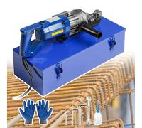 smafoseedding Machine de découpe de barre en acier, coupe-barres d'armature électrique hydraulique, plage de coupe de 4 à 20 mm, design de boulon réglable, plusieurs coupes possibles, avec 1 paire de