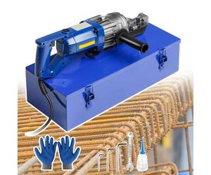 smafoseedding Machine de découpe de barre en acier, coupe-barres d'armature électrique hydraulique, plage de coupe de 4 à 20 mm, design de boulon réglable, plusieurs coupes possibles, avec 1 paire de