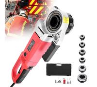 smafoseedding Machine De Filetage De Tuyau Robuste, Kit De Filetage De Tuyau avec Matrices, avec 6 Matrices, L'interrupteur Avant Et Arrière Peut Facilement Réaliser Le Travail Et Le Retrait du Fil