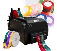 smafoseedding Machine d'impression de ruban de satin, machine d'impression numérique de ruban de satin, avec trois rouleaux de ruban de 90 m, vitesse d'impression : 150 mm/s, pour bouquet floral,
