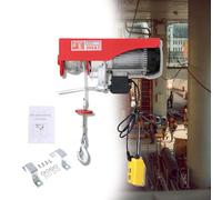 smafoseedding Nouvel Ascenseur Portable, Treuil De Levage Électrique, avec Télécommande Filaire Et Treuil Électrique À Élingues Simples/Doubles, Deux Modes De Fonctionnement 600kg-12m