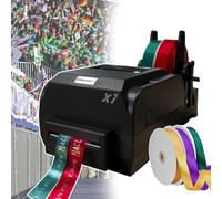 smafoseedding Outil de personnalisation de ruban de mariage, imprimante numérique de ruban, vitesse d'impression : 150 mm/s, avec support de ruban, pour bouquet floral, cadeaux, artisanat, nœuds,
