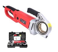 smafoseedding Outil De Plomberie Portable pour Filetage De Tuyaux, Machine À Filetage De Tuyaux Robuste De 2 300 W, avec 6 Matrices (1/2" À 2") Et Valise, Tête De Machine Entièrement en Aluminium