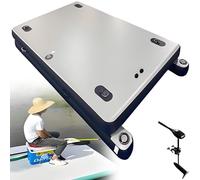 smafoseedding Ponton De Pêche Gonflable Professionnel - Quai Flottant Gonflable, Capacité De 200 Kg (400 LB), Épaisseur 30 Cm (11,8 Po) | Planche Flottante Gonflable D'extérieur 3M+thrusters