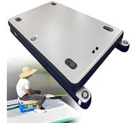 smafoseedding Ponton De Pêche Gonflable Professionnel - Quai Flottant Gonflable, Capacité De 200 Kg (400 LB), Épaisseur 30 Cm (11,8 Po) | Planche Flottante Gonflable D'extérieur 3M