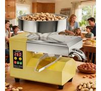 smafoseedding Presse À Huile Électrique Double Mode Et Presse À Huile Automatique Électrique en Acier Inoxydable À Froid/Chaud, pour Plus De 30 Ingrédients comme Les Graines De Lin TypeA