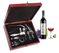 Smaier Tire bouchons, Ouvre Bouteille de vin, verseur pour le vin,Ensemble cadeau d'accessoires pour le vin avec coffret