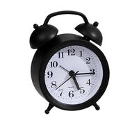Small Analog Clock - Silent Retro Decor Timepiece Machine, Battery Operated Alarm Device | Multifonction Home Accessory Suitable Living Rooms Nightstands Workplaces Dorm Kitchens Counters Hotels