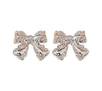 Small And Cute Bow Earrings: Charming Accessories That Of Sweetness And To Your Look Moules Fil Perceuse Kits (Silver, One Size)