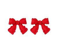 Small And Cute Bow Earrings: Charming Accessories That Of Sweetness And To Your Look Moules Fil Perceuse Kits (Red, One Size)