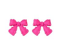 Small And Cute Bow Earrings: Charming Accessories That Of Sweetness And To Your Look Moules Fil Perceuse Kits (Pink, One Size)