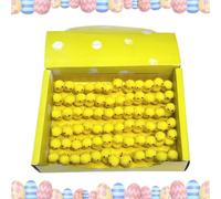 Small andEasy to Store: You won't have to worry about clutter with these Easter Chicks. Their small size, lightweight, andcompact design make them a breeze to store away anywhere, anytime