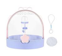 Small Animal Carrier - 7.17 inches Travel Cage for Hamster Bunny Hedgehog Gerbil, Pet Carry Case with Water Bottle, Portable Supplies for Bird Chinchilla Camping Fishing Walking