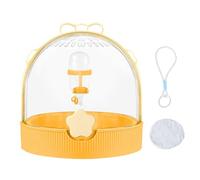 Small Animal Carrier - 7.17in Travel Hamster Cage for Portable Outdoor Walking Camping with Water Bottle, Pet Supplies for Bunny Gerbil Chinchilla Hedgehog, ABS PP, Carry Case