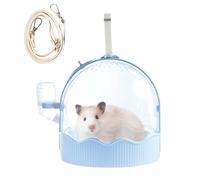 Small Animal Carrier - 7.87x7.09x7.09 Pouces Sangle de Cage de Hamster pour Voyage, Jeu en Plein air avec Transport Facile, abri pour Animaux de Compagnie, Un matériau PP, Une Maison ou Une c