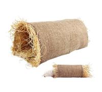 Small Animal Grass Nest Tunnel, Handwoven Natural Straw, Chewable for Rabbits, 14.96x7.48x6.3 inches Ideal Nest for Guinea Pigs, Hamsters Indoor, Outdoor, Sleeping Playhouse,