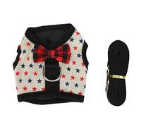 Small Animal Harness and Leash Set | Adjustable Mesh Vest for Rabbits/Guinea Pigs/Hamsters | Escape - Minimizing Ventilated Design | Cozy Pet Walking Supplies (M.)